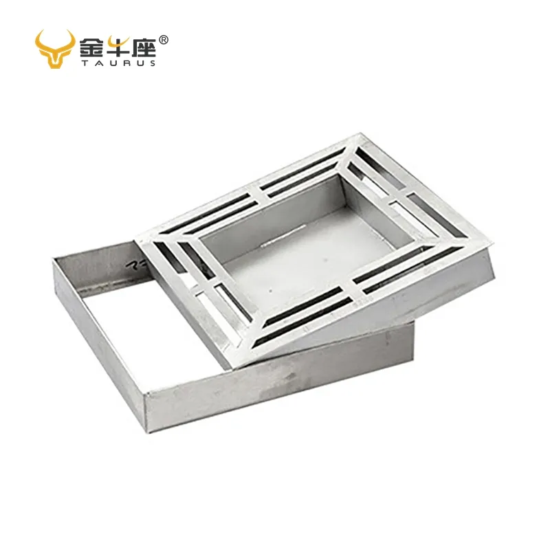 Customized Size Stainless Steel Heavy Duty Sidewalk Recessed Manhole Cover