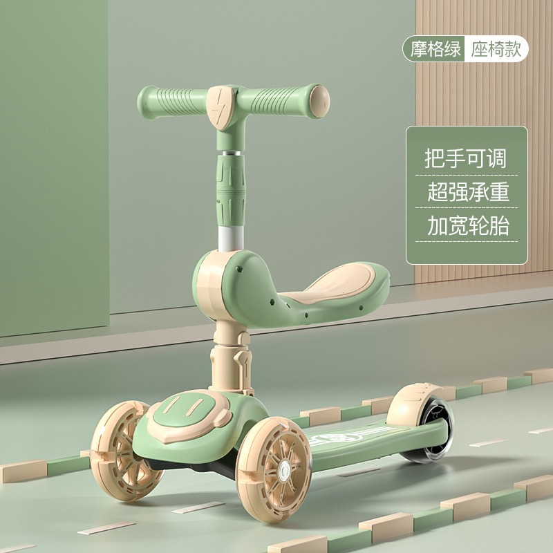 Siège de roue clignotant à double plaque verte Mog