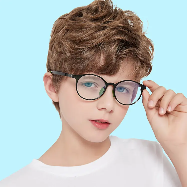 Fashion TR Optical Frame for Children Aged 5 to 12 High Quality Adjustable Temples Boys Girls Blue Light Blocking Glasses