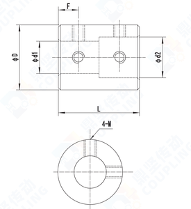 Hợp kim nhôm 45 thép khớp nối trục lưới cho máy in 3D cứng nhắc Bộ truyền vít với OEM tùy biến hỗ trợ - Product Image 3