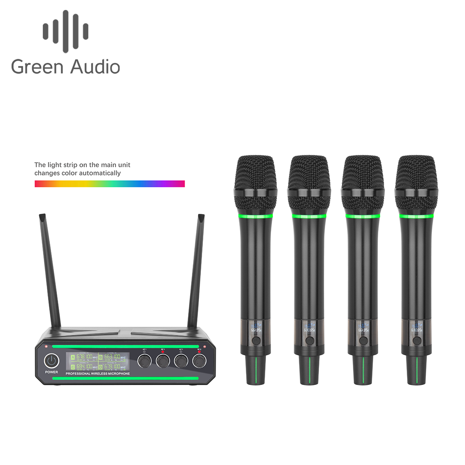 Micrófono Cuádruple Negro