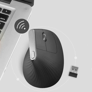 Individuelles Logo OEM 1600 dpi optisches Büro Sem Fio Souris drahtloser PC vertikale ergonomische Maus Mäuse für PC Computer - Product Image 2