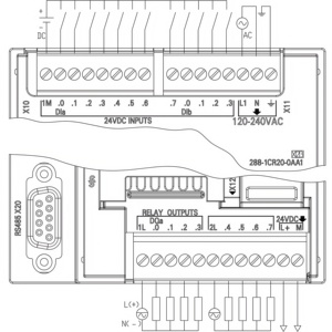 6ES7288-1CR20-0AA1 controller modulo programmabile plc S7-200 SMART, CPU CR20 12 bit smart i/o controllo logico di programmazione plc - Product Image 6