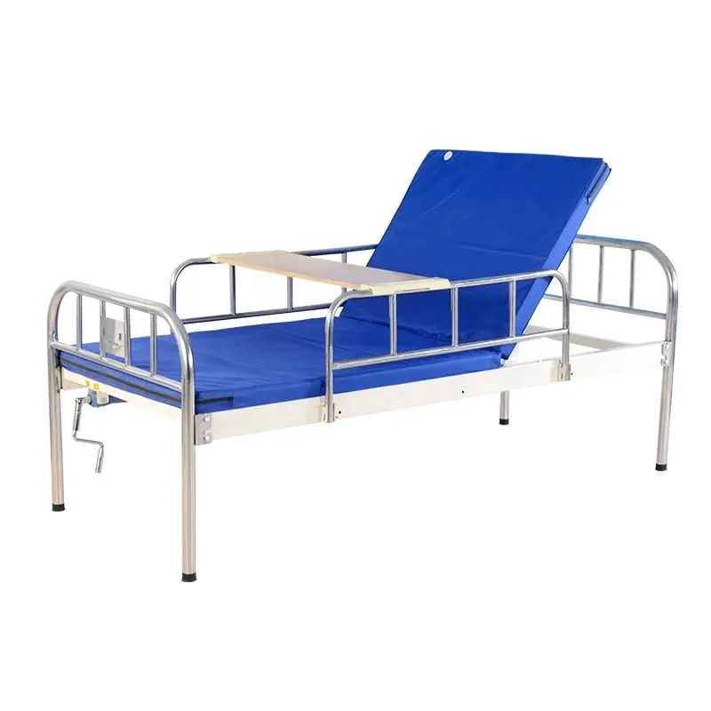 single crank hospital bed for clinic and hospital