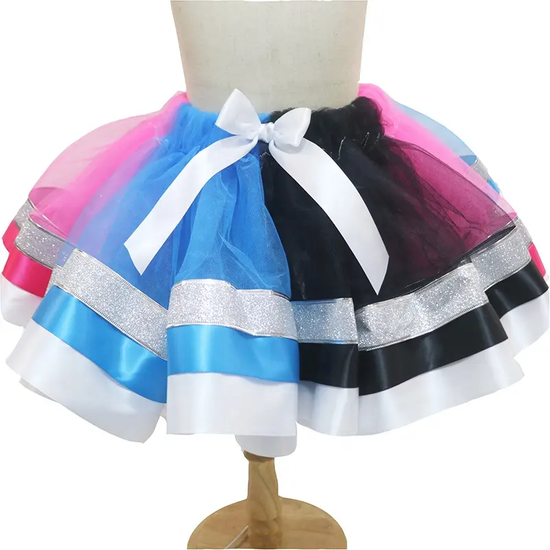 EW style-Falda tutú para bebé, vestido de tul esponjoso de color caramelo para niña de 3 años