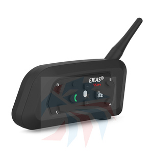 BT5.1 V6Proオートバイ用ヘルメット用高品質インターホンBluetoothインターホンワイヤレスインターホンバイクBTインターホン