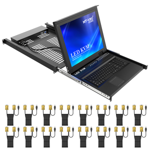 17'' <strong>LCD</strong> IP <strong>KVM</strong> <strong>Switch</strong> 16 Port VGA, OEM MT-VIKI IP 1U Rack <strong>KVM</strong> Console Drawer, <strong>LCD</strong> <strong>KVM</strong> <strong>Switch</strong> Over IP - Product Image 4