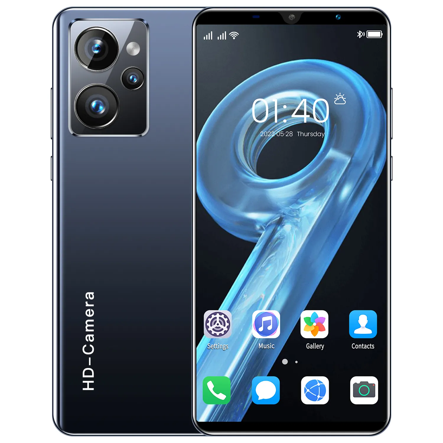 Недорогой мобильный телефон 9i с большим экраном, 5,2 дюймов, флэш-память, 3G, смартфон с двумя Sim-картами, Android-телефон