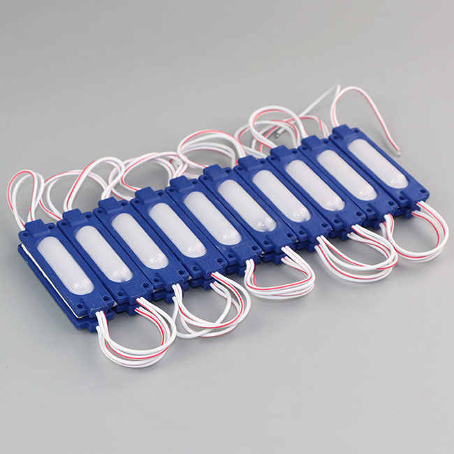 2W Cob özel modül enjeksiyon Lens ışık 12 Volt 24V su geçirmez modülleri Led tabela için