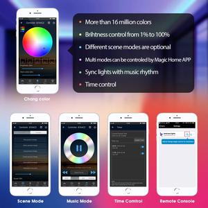 Alexa Tuya Google HomeAPPリモートコントロールスマートRGBストリップライトIP65防水WIFIスマートLEDストリップWIFI LEDストリップライト - Product Image 6