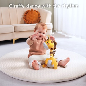 Tumama ของเล่นไฟฟ้าสำหรับเด็ก,ของเล่นเด็กฝึกร้องเพลงเต้นรำยีราฟดนตรีของเล่นตุ๊กตาสัตว์เต้นรำสำหรับเด็กทารก - Product Image 3