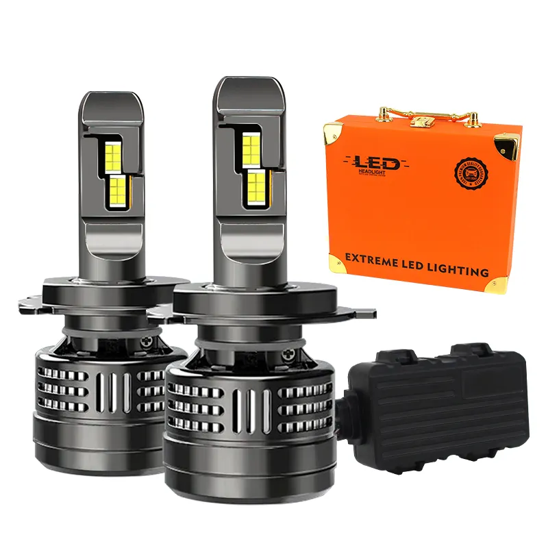 Lampu depan LED sepeda motor, bohlam lampu kabut otomatis kekuatan tinggi 1000000Lm 300W F4 Canbus H11 H1 H4 HB3 9005 HB4 9006 9012 HIR2