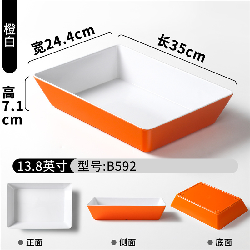 B592 Naranja Blanco