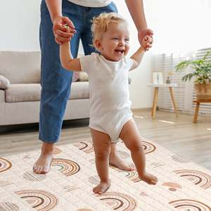 Rainbow Cotton <strong>Play</strong> <strong>Mats</strong> Washable Fabric <strong>Play</strong> <strong>Mat</strong> Non-Slip <strong>Play</strong> <strong>Mat</strong> Non-Slip Edge Reinforcement Customized