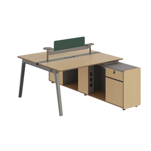 Estación de trabajo de oficina Simple moderna Mesa de trabajo para escuela Hospital Hotel Empleado Escritorio de computadora Estación de trabajo de oficina - Product Image 3