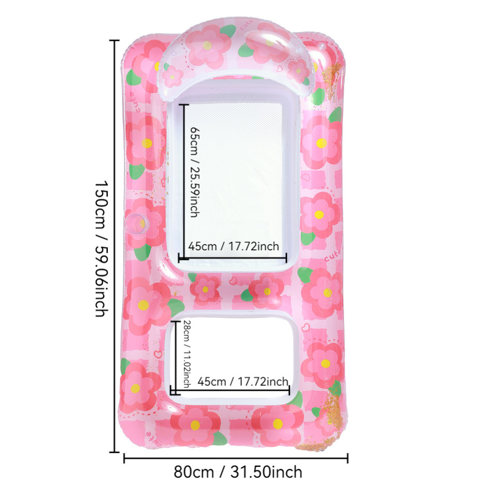 Dual-use-sequin powder flower milk foam backrest floating bed