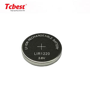 LIR 1220 3.7Vリチウム充電式電池、リモコン時計電卓用ピン付き時計 - Product Image 1