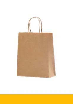 Fabbrica 120g di carta kraft riciclata sacchetto di carta regalo shopping sacchetto di carta kraft con manico personalizzato