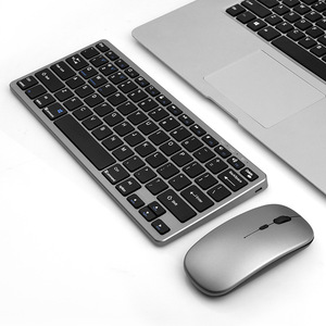 Juego de teclado inalámbrico recargable X522, teclado y ratón inalámbricos portátiles ultrafinos para PC, ordenador de escritorio, portátil - Product Image 1