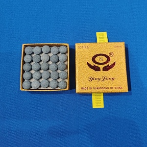 Bojue YingLong marka Cue Tip10MM bilardo havuz Snooker Cue İpuçları siyah temizle deri Cue İpucu