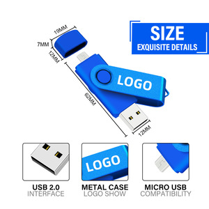 定制4合1 USB存储卡32GB-1GB OTG微型USB闪存驱动器3.0 Type-C大容量电话闪存驱动器3合1 USB闪存驱动器 - Product Image 2