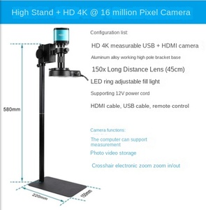 XHU4002 4k照片高清数字CCD电子显微镜150x高距离USB型工业检测发光二极管ROHS认证 - Product Image 2