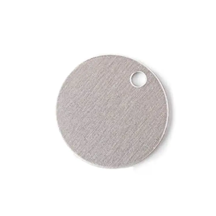 Dispositivo vuoto di timbratura del metallo degli spazi vuoti dell'etichetta rotonda dei gioielli di alluminio d'ottone dell'acciaio inossidabile rotondo su ordinazione di precisione