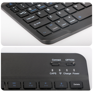Teclado inalámbrico portátil barato de 78 con panel táctil Mini USB 3,0 Compatible con interruptor rojo azul Compatible con tabletas