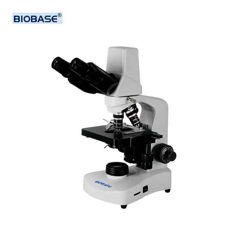 Microscopio biológico BIOBASE CHINA con etapa mecánica de doble capa para productos de cuidado de la salud