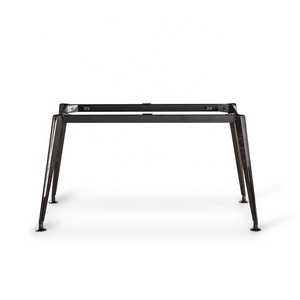 Nhà Máy Giá Rẻ Giá Màu Grey Dọc Hình Nón Bàn Khung Bốn Chân Khung Với Có Thể Điều Chỉnh Chân Miếng Đệm Tùy Chỉnh Đội Họp Bảng - Product Image 3