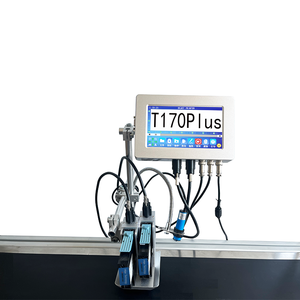 YAOMATEC 7 pollici 12.7mm 2 teste data di scadenza automatica Batch numero di codifica Logo continuo stampante a getto d'inchiostro industriale Online - Product Image 1