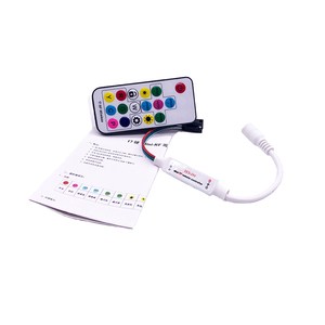 CE Approved RF 17 Keys Remote RGB LED Pixel Full Color <strong>Controller</strong> WS2812 WS2811 SK6812 <strong>Digital</strong> Addressable LED Strip <strong>Controller</strong> - Product Image 4