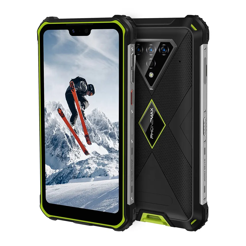 最新のNfc携帯電話PhonemaxM10急速充電Celular Ip68 6gb Ram 128gb Rom Global 4 gAndroid Rugged Phone