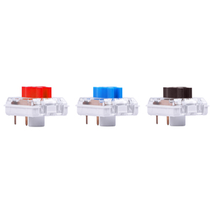VCOM Azul Rojo interruptor de teclado mecánico 2 pines reemplazables DIY accesorios de teclado de computadora - Product Image 2