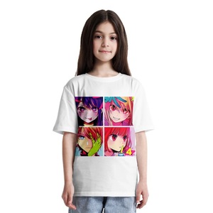 Fitspi Anime eleman baskılı kısa kollu yazlık T-shirt toptan T Shirt Dropshipping özel tişört tedarikçisi