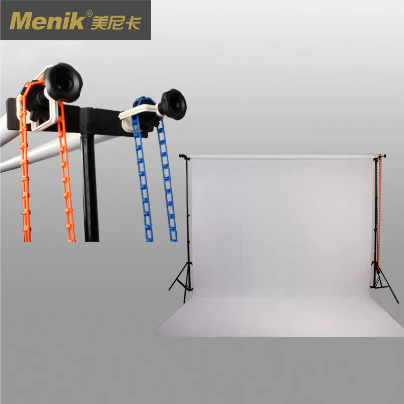 Menik-sistema de soporte de fondo Manual para estudio fotográfico, soporte de 2 rodillos para pared, techo y luz, eje de fondo de montaje