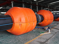 Manufacture Dredge <strong>Pipe</strong> <strong>Floats</strong> 10 Inch PE Dredging Floater Warning Signs Floating Fence Garbage Blocking Floating Barrier - Product Image 2