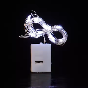 Cadena de luces Led de Navidad Decoración de árbol Cadena de cobre LED Luz de hadas intermitente con caja de batería de botón - Product Image 5