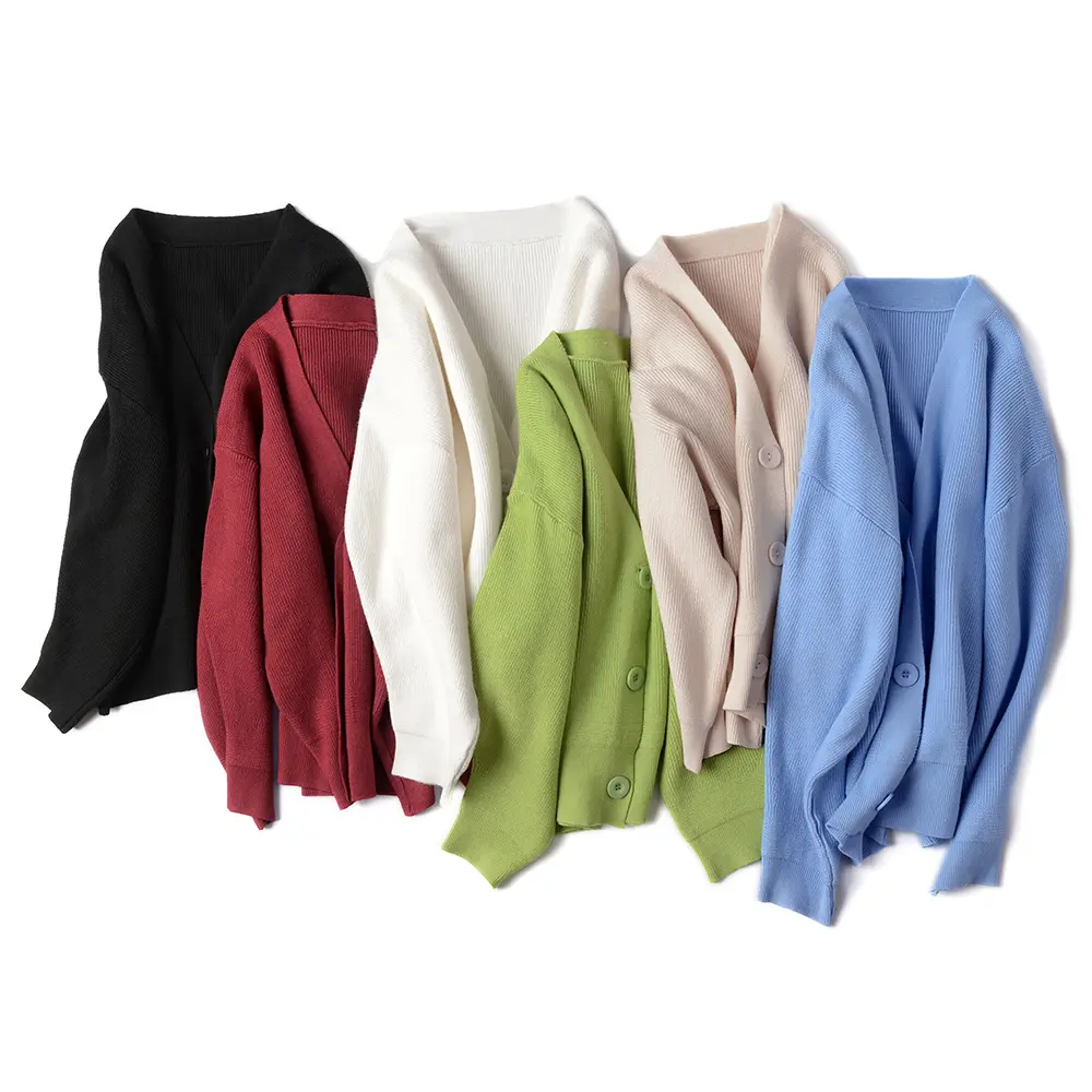 202 मोटी गर्म शैली नई डिजाइन कार्डिगन आरामदायक बुना हुआ कपड़ा ठोस ribb बुना हुआ कोट महिलाओं बुनाई स्वेटर