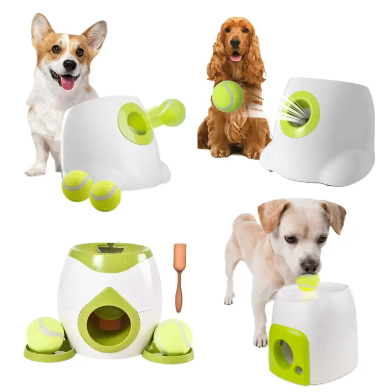 Pawise extérieur jouets interactifs pour animaux de compagnie chien fuite nourriture mangeoire lente chien balle lanceur traiter distributeur IQ formation aller chercher balle jouet