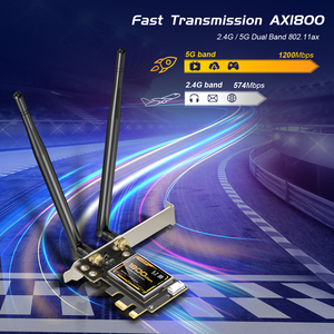 Adattatore Wireless per scheda di rete PCIE WiFi6 Wireless adp 802.11ax Dongle BT5.2 AX1800 per computer - Product Image 6