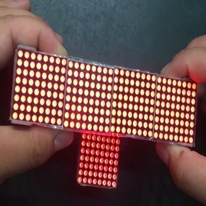 MAX7219 modulo a matrice di punti microcontrollore 4 In un Display con linea 5P 4 in 1 rosso/verde