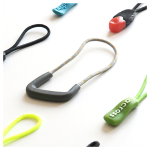 Dệt Dây nhựa dây kéo với logo kéo Tùy chỉnh cao su Logo hai phần nhựa dây kéo puller Silicone cao su nhựa dây kéo - Product Image 6