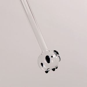 可重复使用的易于清洁美观的外观各种可重复使用的玻璃吸管 - Product Image 1
