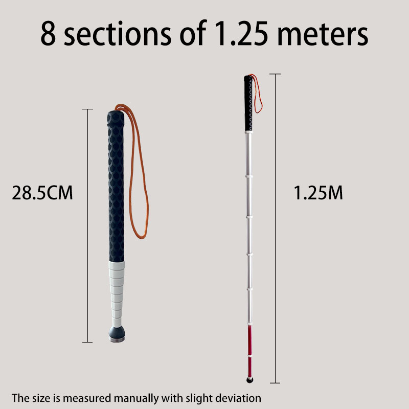 8 sections de 1,25 mètres