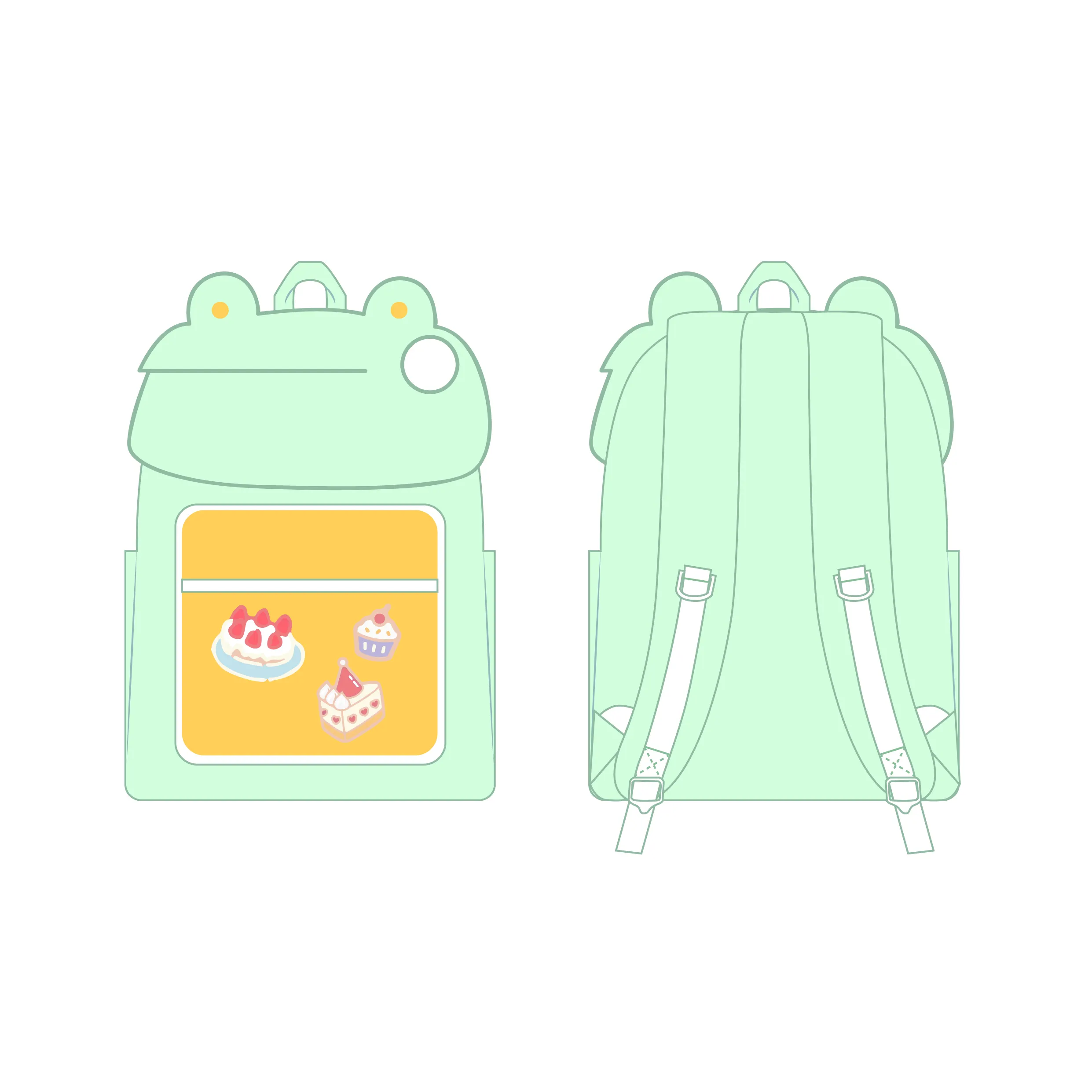 Vente en gros, sac à bandoulière personnalisé en peluche Ita, sac à épaule avec pendentif de lapin en peluche, fenêtre d'affichage de boule Ita, sac japonais