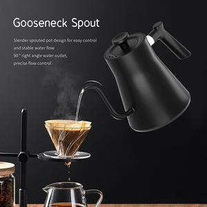900Ml Goose Neck Stainless Steel Kettle Black <strong>Digital</strong> Smart Pour Over Coffee Tea <strong>Temperature</strong> Control Gooseneck Electric Kettle - Product Image 4