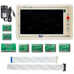 Convertidor VGA LVDS de 7. ª generación, convertidor con pantalla LCD/LED, probador de placa base de TV + multímetro/raspador de regalo
