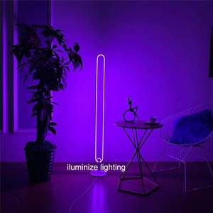 Dropshipping ครัวเรือนตกแต่งโคมไฟยืน LED สีสัน RGB APP ควบคุมโคมไฟตั้งพื้น - Product Image 4
