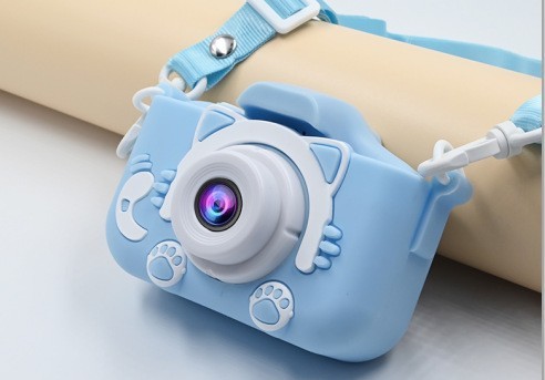 Blue Kids Camera (Dual Lens) + 32GB TF Card